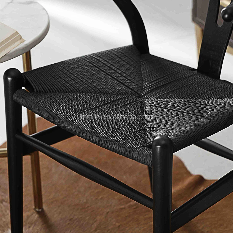 High Cost Effective Ash Wood Y Chair Restaurant Coffee Shop Wishbone Chair Dining for Sale
