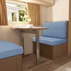 2pcs/set Jacquard RV Dinette Cushions Covers Stretch Camper Sofa Seat Covers Adjustable Dining Seat Covers Bench Backrest Decor 3