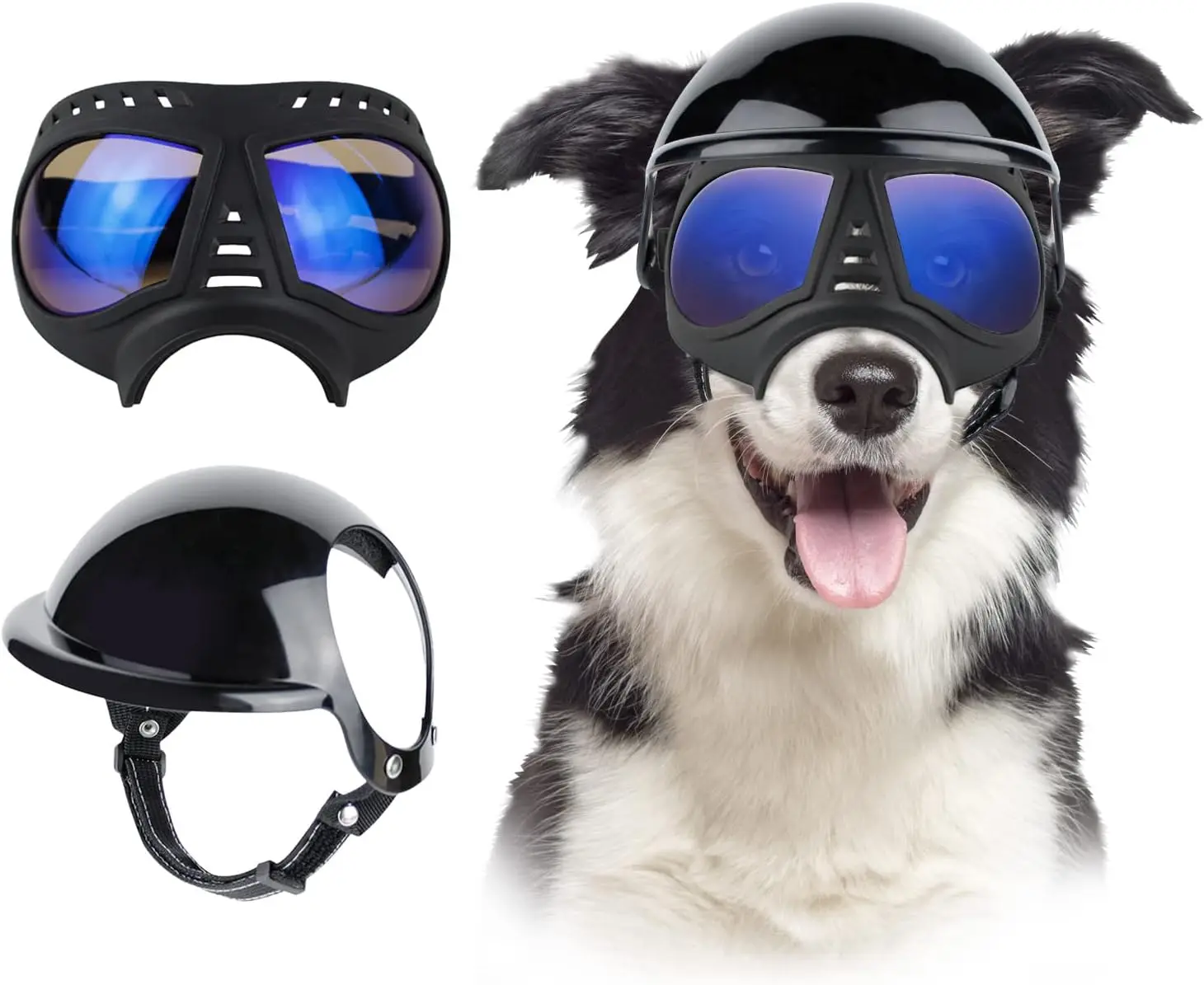 ATUBAN Dog Helmet and Sunglasses for Dogs 1