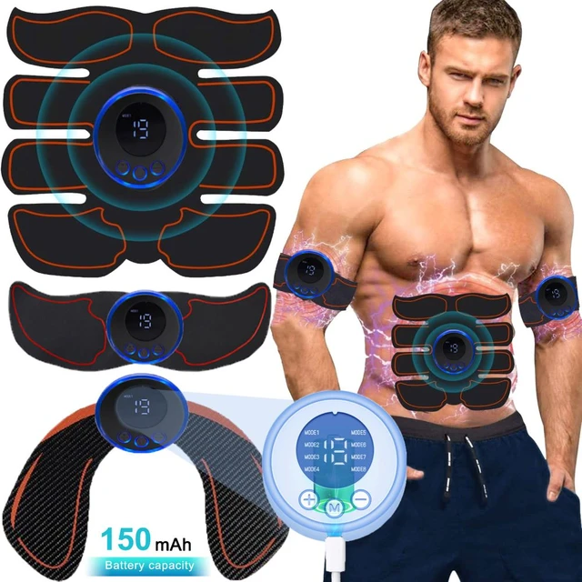 Muscle Stimulator Device 2023 Electronic EMS Battery operation Fitness  Abdominal Muscle Trainer 6 Pack ABS Stimulator - AliExpress