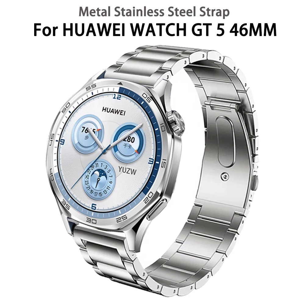 Premium 22mm Titanium Metal Watch Strap - Elegant Link Bracelet for Business Watchband Accessory