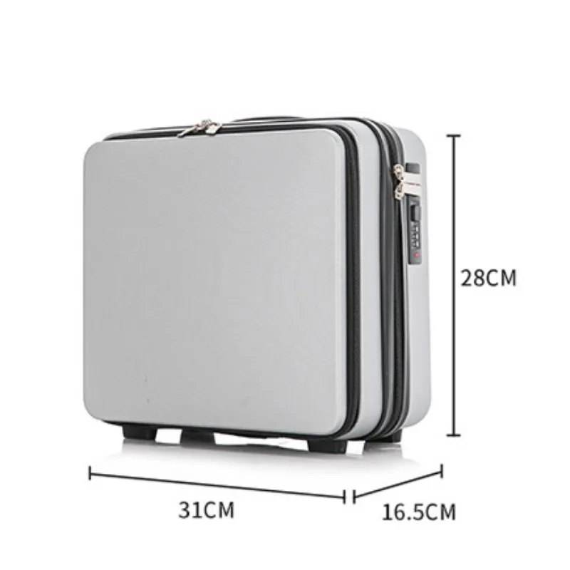 16 Inch Suitcase Cosmetic Bag Small Luggage Lockbox Small Light Suitcase Storage Box