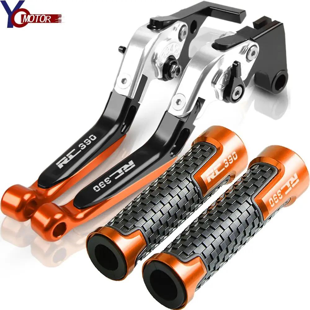 

FOR RC390 RC 390 Rc390 2013-2018 2019 2020 Motorcycle Accessories Folding Extendable Brake Clutch Levers and handlebar grips
