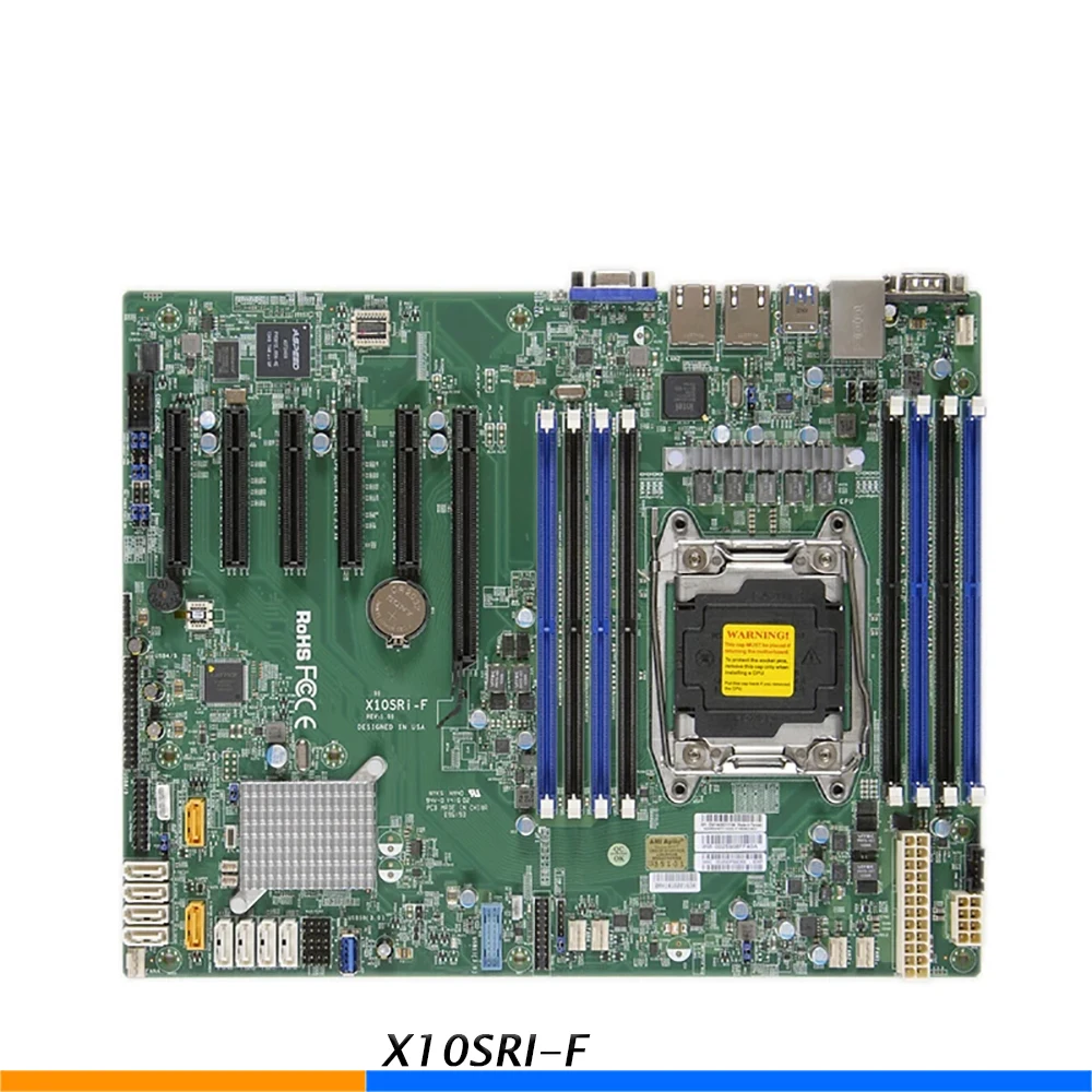 One-Way Server Motherboard For Supermicro X10SRI-F C612 LGA2011 DDR4 Support E5-1600 2600V3/V4 High Quality 1 One Way Server Motherboard For Supermicro X10SRI F C612 LGA2011 DDR4 Support E5 1600 2600V3 V4