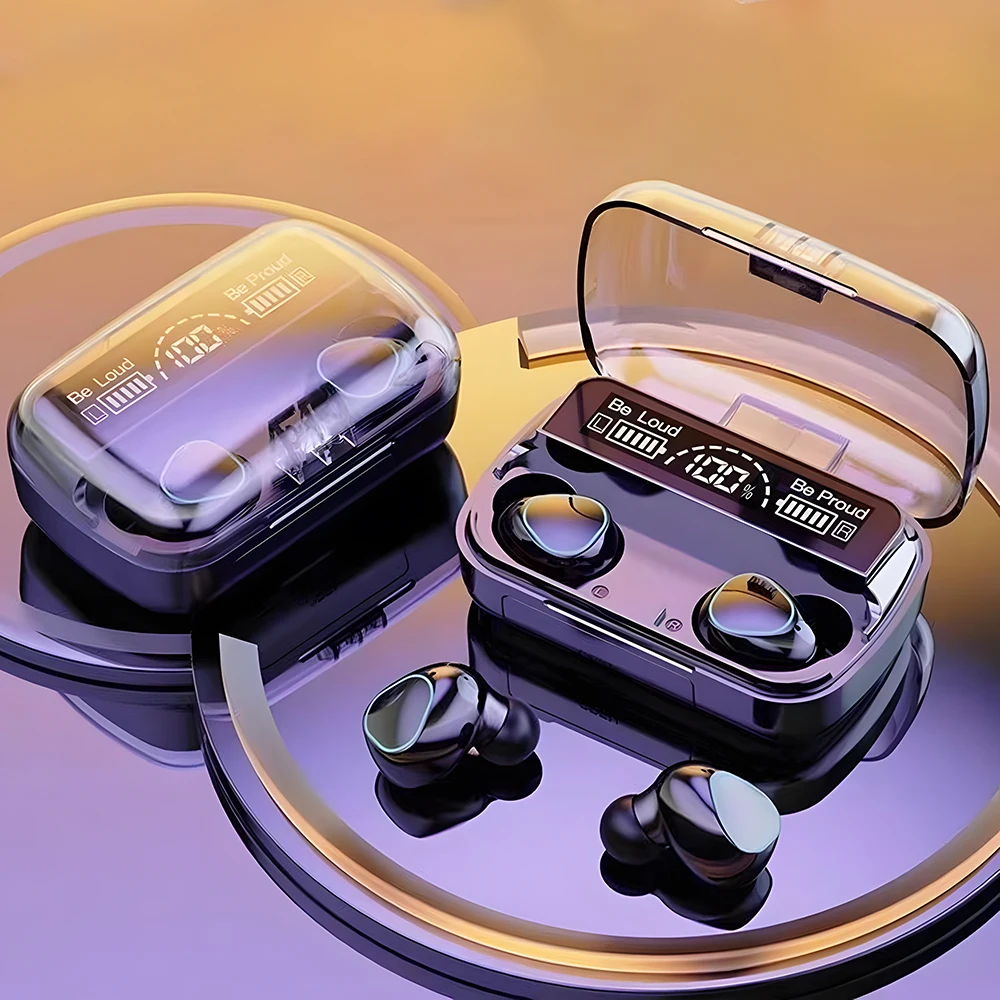 Новинка 2024, беспроводные Bluetooth наушники, умная сенсорная гарнитура для звонков, водонепроницаемые шумоподавляющие наушники M10 TWS для всех смартфонов