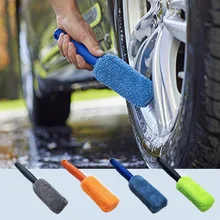 

Car Wash Portable Microfiber Wheel Brush Tire Rim Detailing Brush Auto Truck Motor Bicycle Multifunction Auto Cleaning Tool New