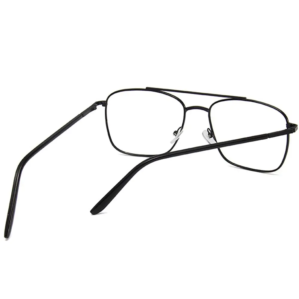 Men's Clear Lens Blue Light Blocking Metal Frame Glasses