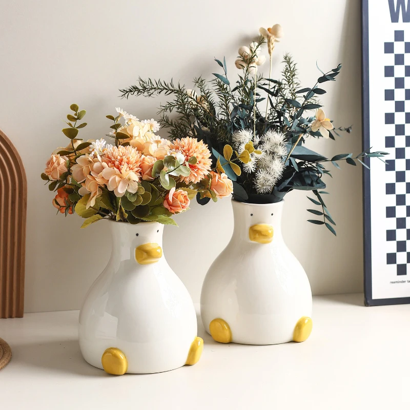 Cute Duck Ceramic Vase 2
