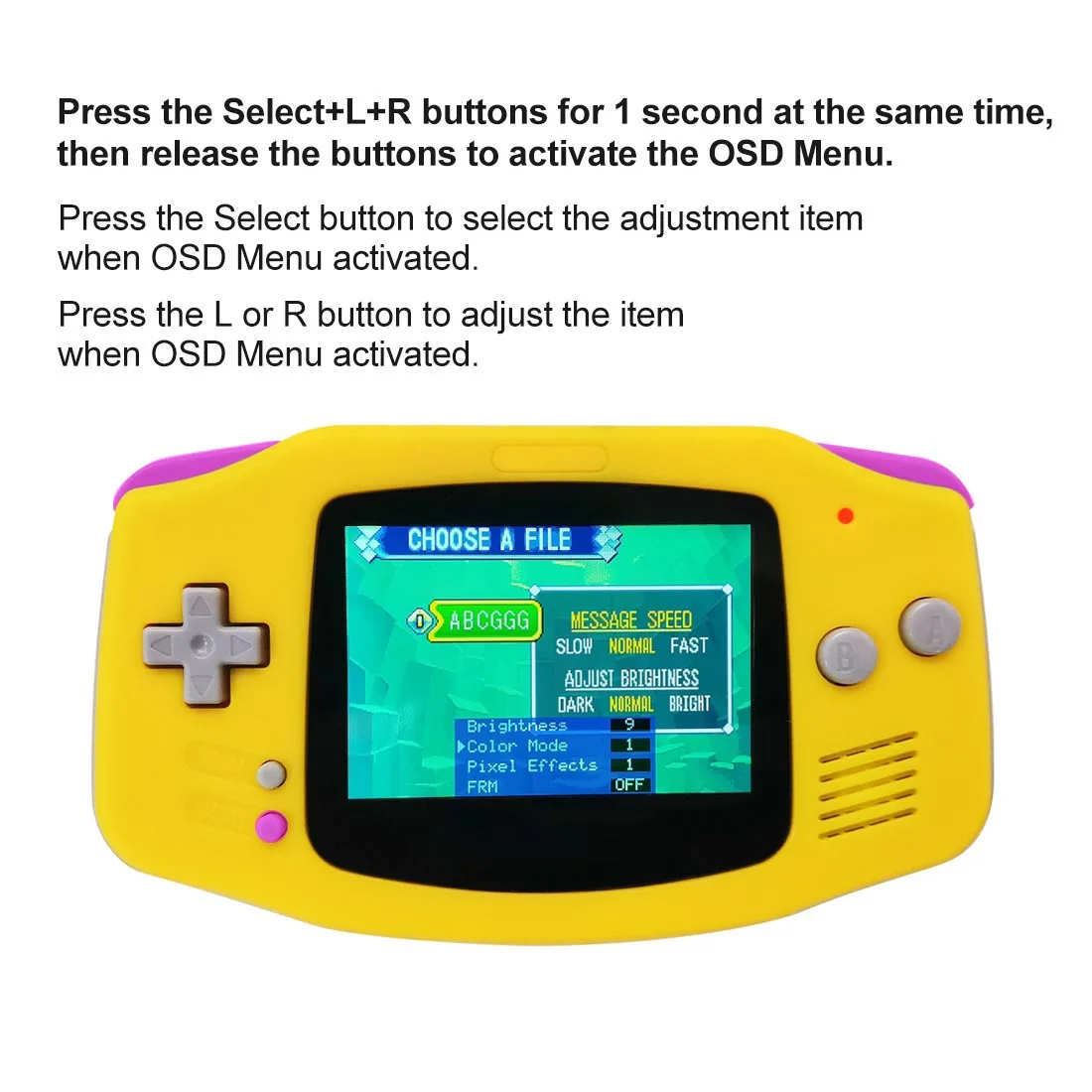 ラミネートされたv5 LCDディスプレイ,gba ips用にカスタマイズされた 