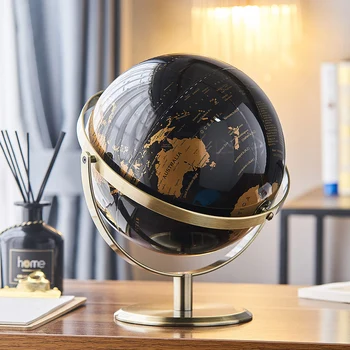 World Globe Figurines for Interior Globe Geography Kids Education Office Decor Accessories Home Decor Birthday Gifts for Kids 2