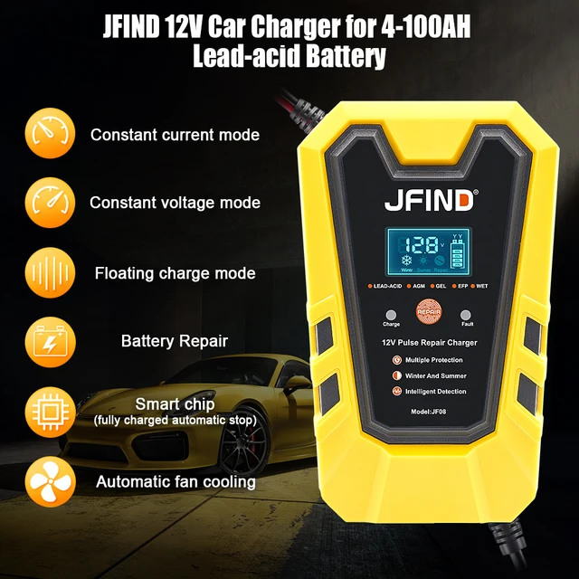 Jfind 12V 펄스 수리 충전기: 차량 배터리 건강과 수명을 최적화하는 혁신