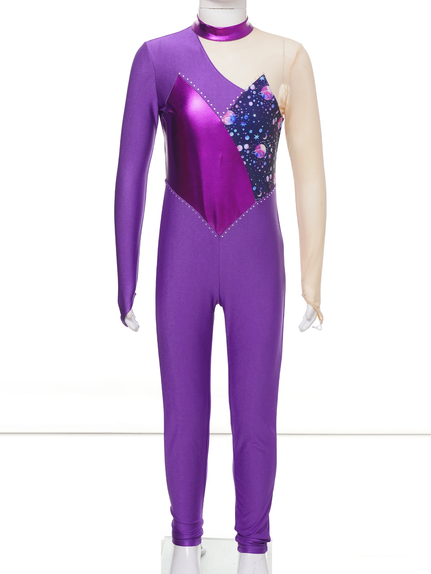 Body Danza Classica Bambina Metallizzato - Leotard Senza Maniche Per Balletto, Ginnastica E Yoga - Foto 11