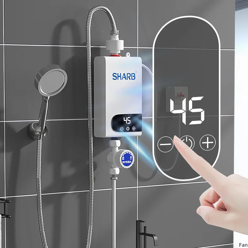 

Water Heater 110V-220 Frequency Conversion Thermostat Kitchen Bathroom Wall Mounted Water Heater Tankless Water Heater