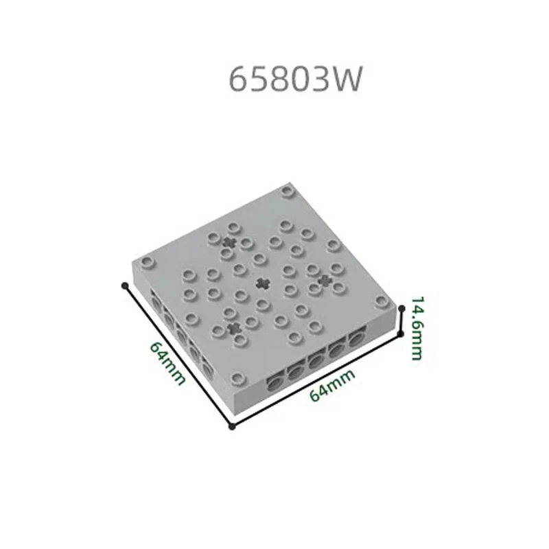 MOC 1PCS 65803W 하이 8X8 크로스 홀 바텀 플레이트 빌딩 블록 세트 하우스 캐슬 파티클 아이디어 장난감 어린이 생일 선물