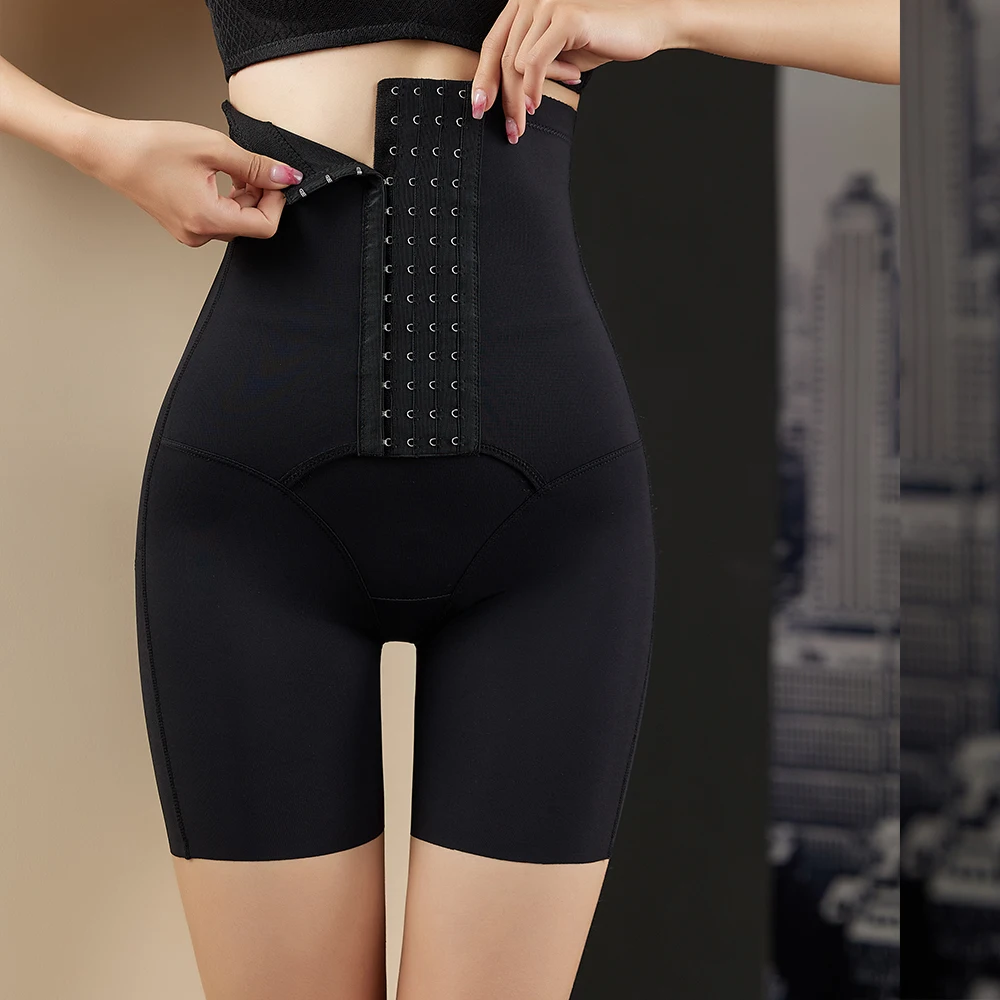 

2 Pcs High Waist Body Shaper Underwear Waist Trainer Shapewear Tummy Control Panties with Hooks Reducing and Shaping Panty