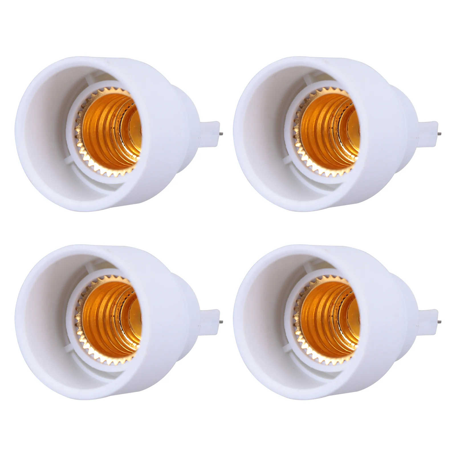 

4 Pcs G9 to E14 Lamp Holder Light Bulb Converter Socket Converters Base Adapter