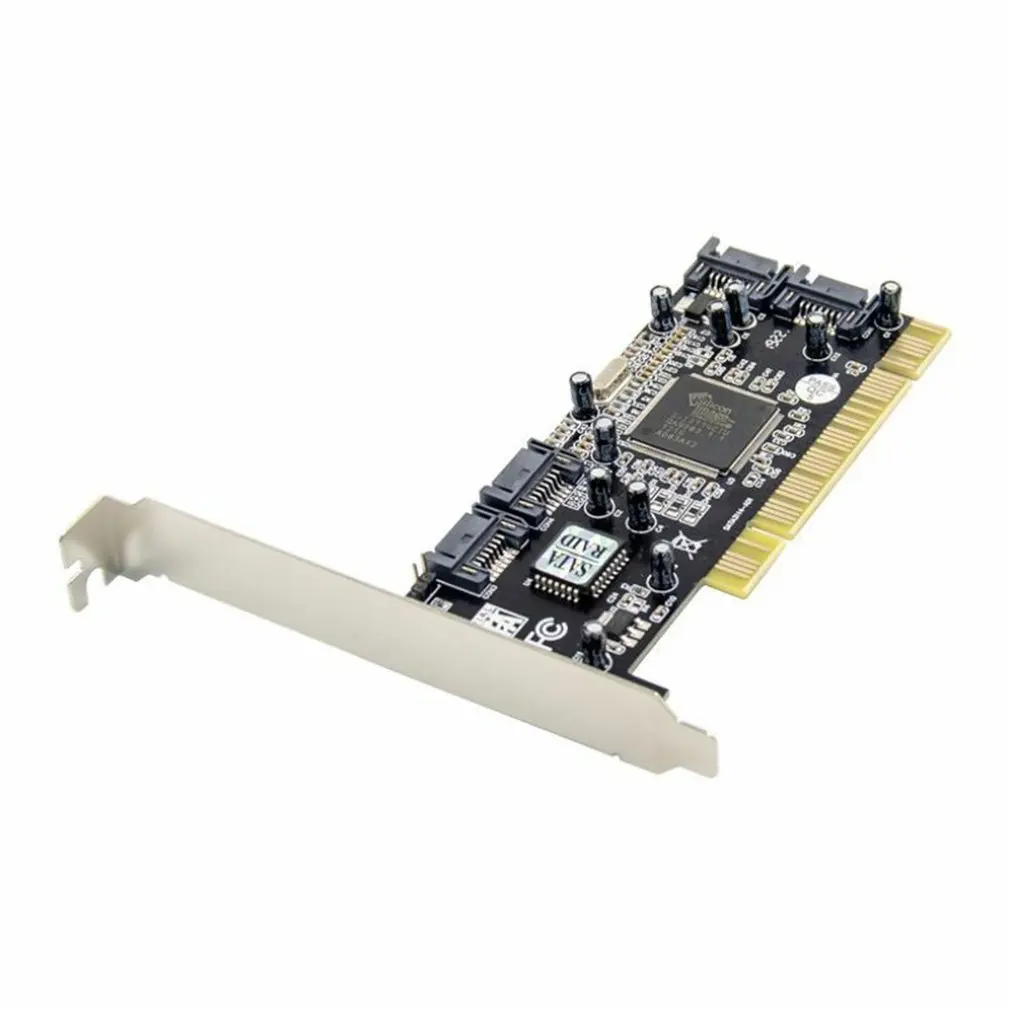 Sata Pci Adapter 4 Ports Sata Raid To Pci Adapter Controller Card For