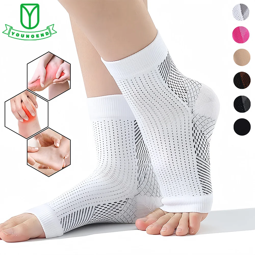 Neuropathy Socks Ankle Compression Socks Men Women Soothe Ankle Brace Plantar Fasciitis Pain Relief 1Pair neuropathy socks compression socks ankle socks
