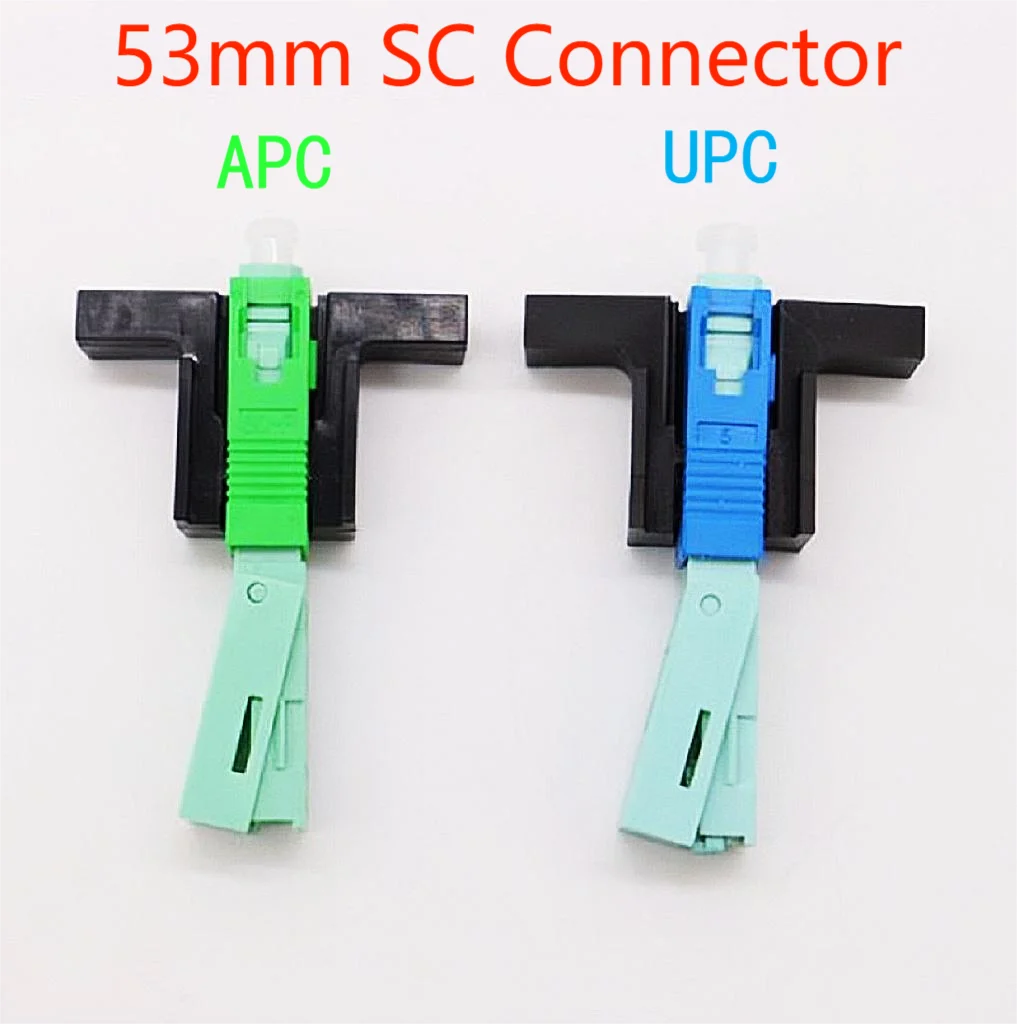 

High Quality 53MM SC APC SM Single-Mode Optical Connector FTTH Tool Cold Connector SC UPC Fiber Optic Fast Connnector