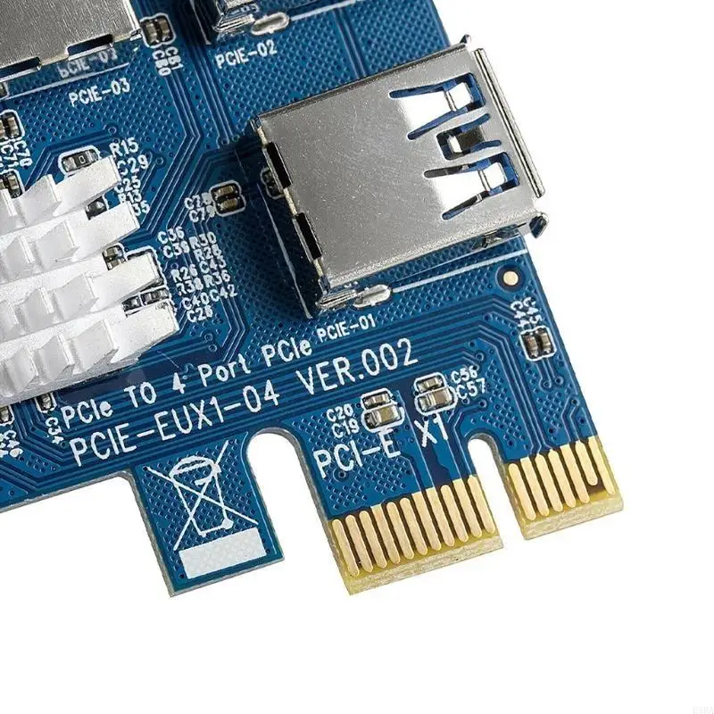 E5BA PCI-E 라이저 보드 14 GPU 확장 라이저 카드 USB GPU 어댑터 16X 슬롯