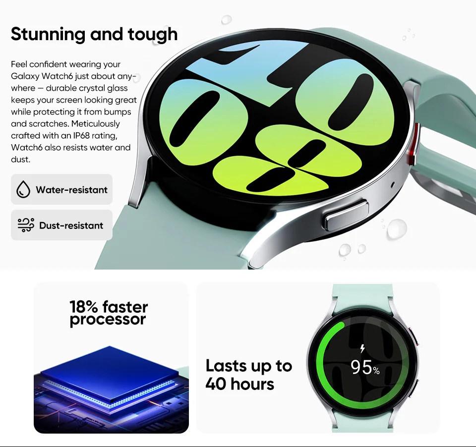 Samsung Galaxy Watch 6 Smart watch For 40mm/44mm description image 6