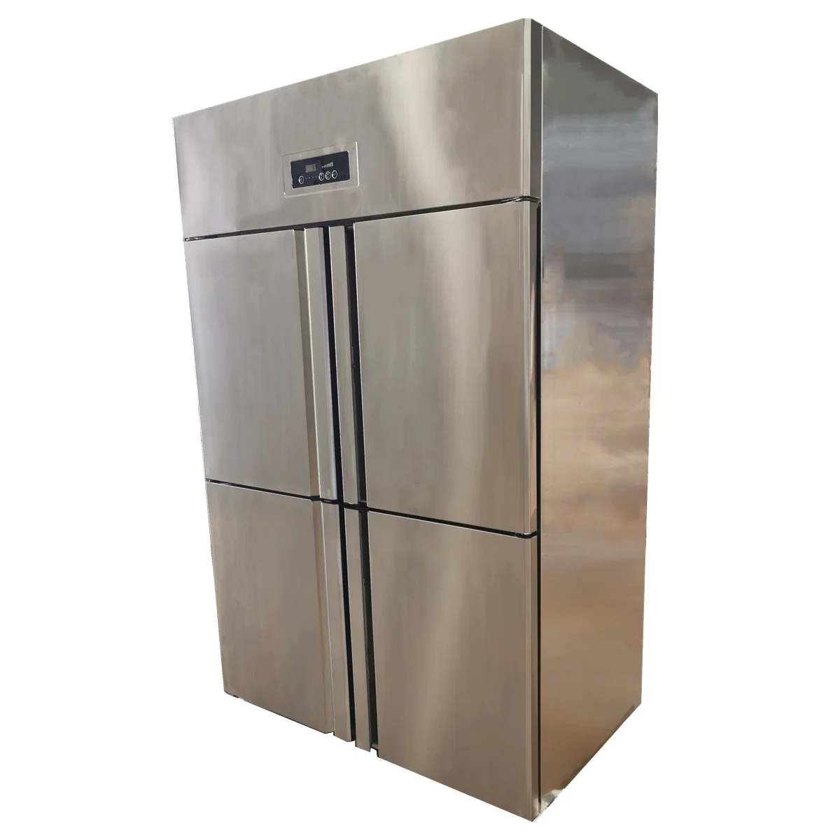 Commercial Hotel Home Use Upright Refrigerator Four Doors Fridge 4 Door Freezer Stainless Steel Chiller Price in Hyderabad