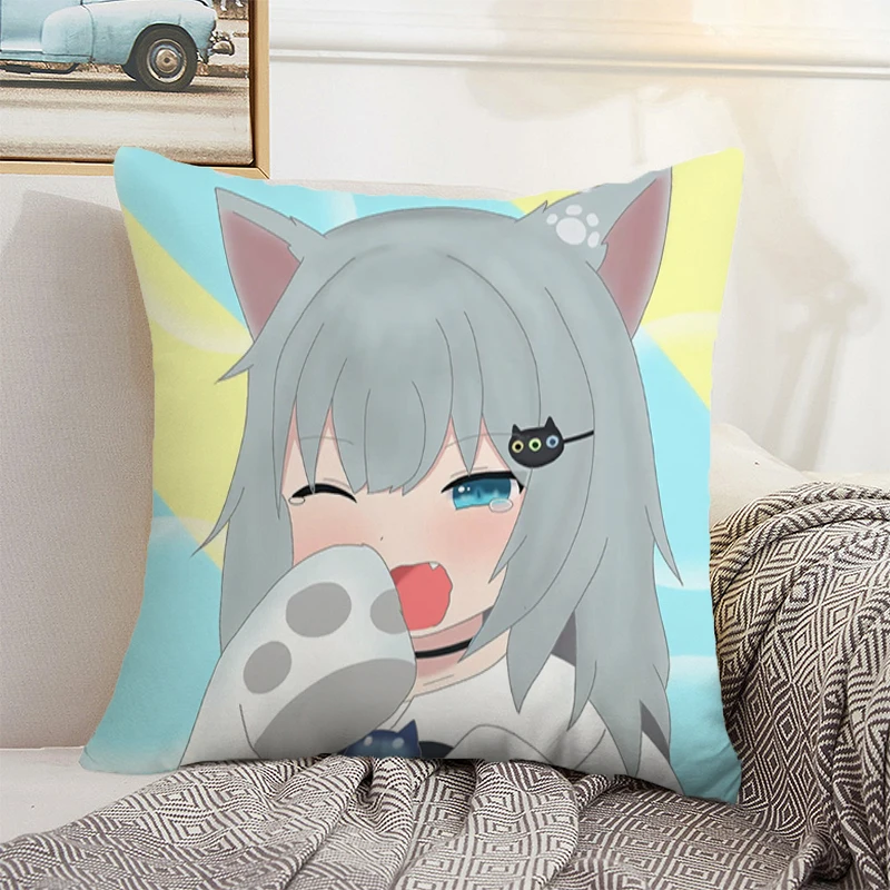 

Pillowcase 40x40 Shizuku Cat Feather Decorative Cushions for Sofa Cover Throw Pillow Covers Modern Home Decoration Accessories