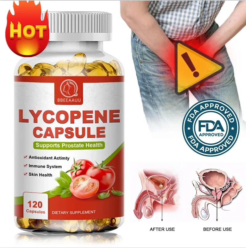 BBEEAAUU Lycopene Capsule Support Men Health Prostate Supplements