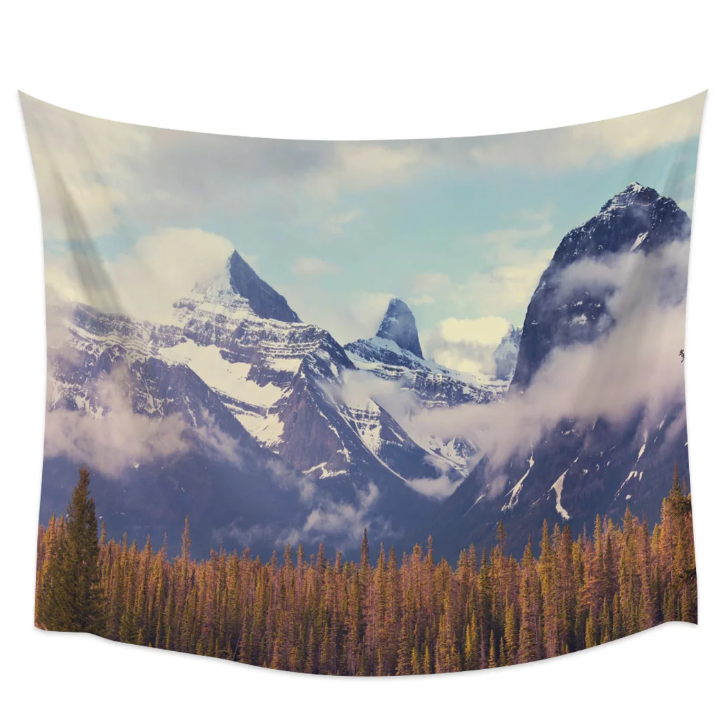 Tapestry Decor Natural Landscape Alps Spring Fresh Grass Mountains Home Living Room Bedroom Wall Hanging