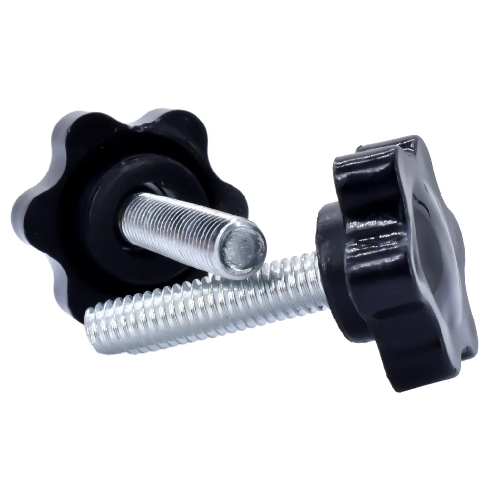 Star Hand Knob Screw 2-10pcs M4 M5 M6 M8 M10 Carbon Steel Star Shape Head Thread Clamping Thumb Handle Machine Screw