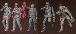 Kit d'assemblage de modèles de l'armée américaine de la seconde guerre mondiale, en résine moulée à l'échelle 1/35, non peint (5 figurines), livraison gratuite 