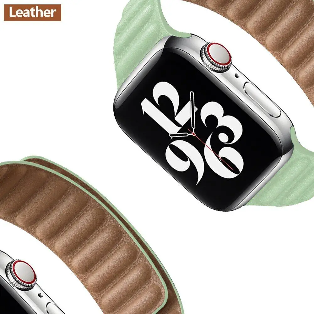 애플 워치용 마그네틱 실리콘 링크 팔찌, 울트라 49mm 밴드, 41mm, 45mm, 40mm, 44mm, 38mm, 42mm, 아이워치 시리즈 8, 7, 6, SE, 5, 4, 3 스트랩
