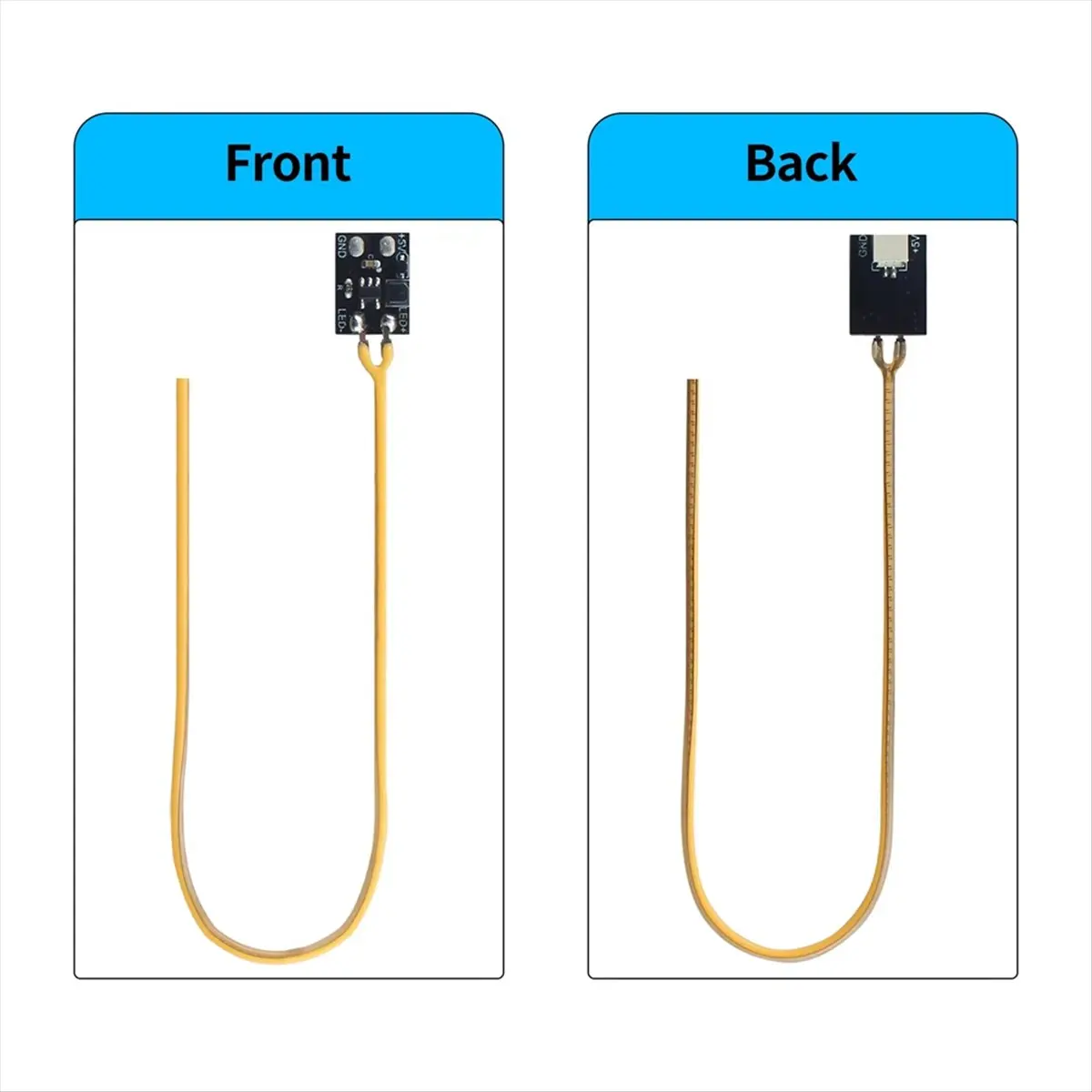 정시- Bambu COB 라이트 스트립 DIY용 고휘도 조명 LED 스트립, BambuX1/P1/A1 3D 프린터용 길이 200mm