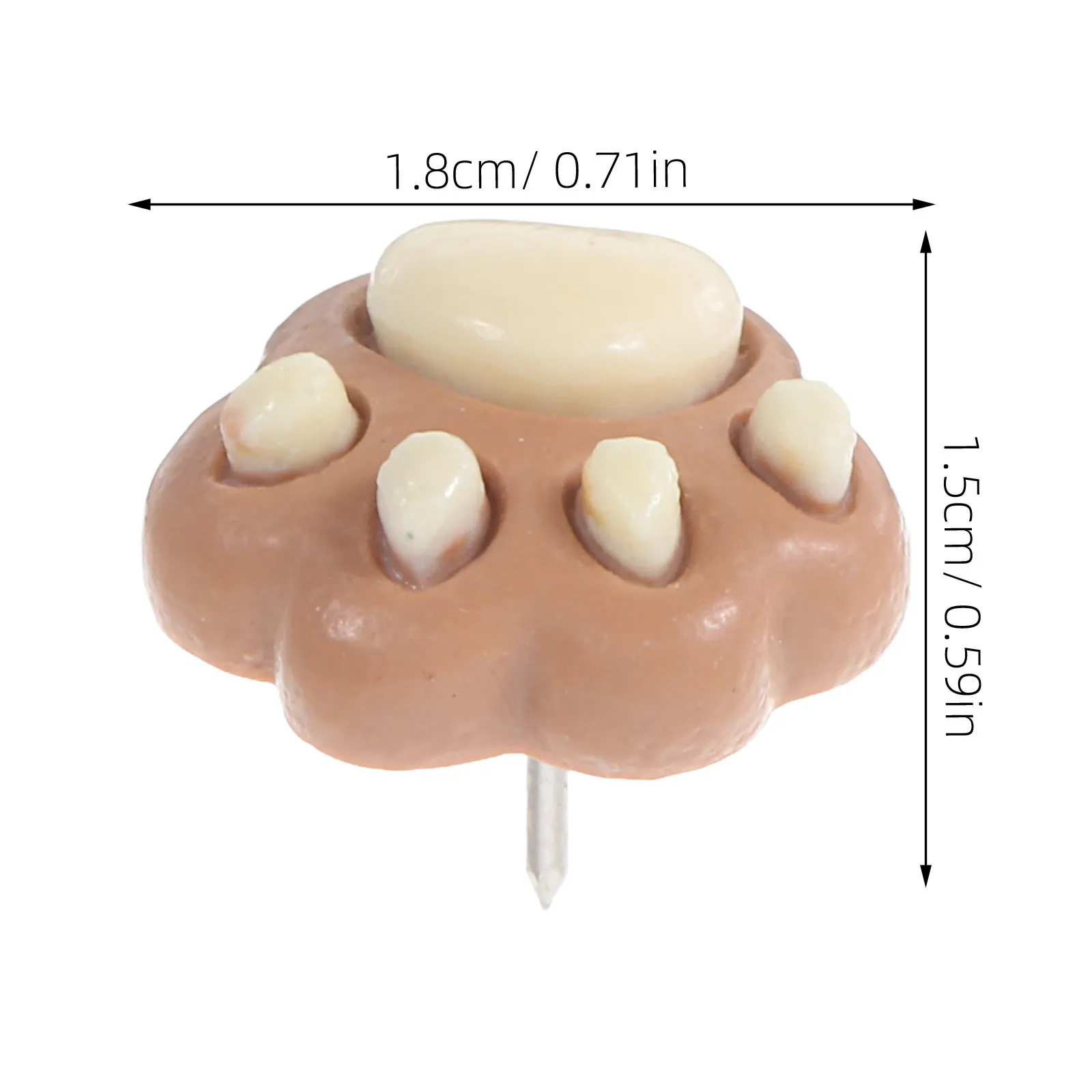 30개 장 강아지 발 모양 푸시핀, 여성용 귀여운 사무용품, 게시판, 코르크보드, 벽걸이용 작은 압정