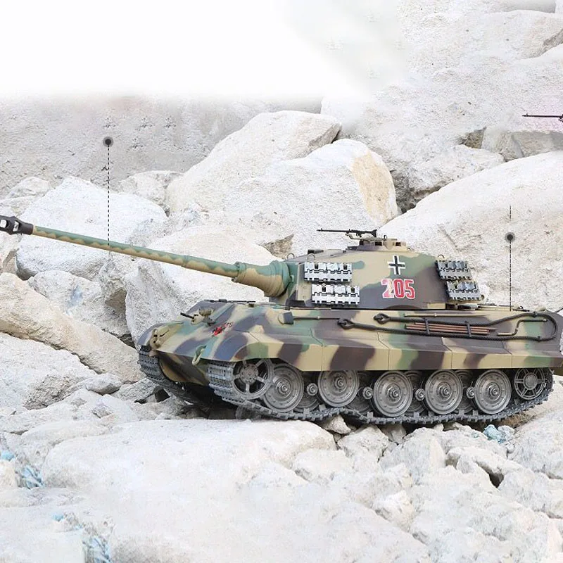 Henglong German "tiger" King (henschel) 7.0 Heavy Remote Control Tank 3888a Metal Track Road Wheel Rc Remote Control Model Toy 2
