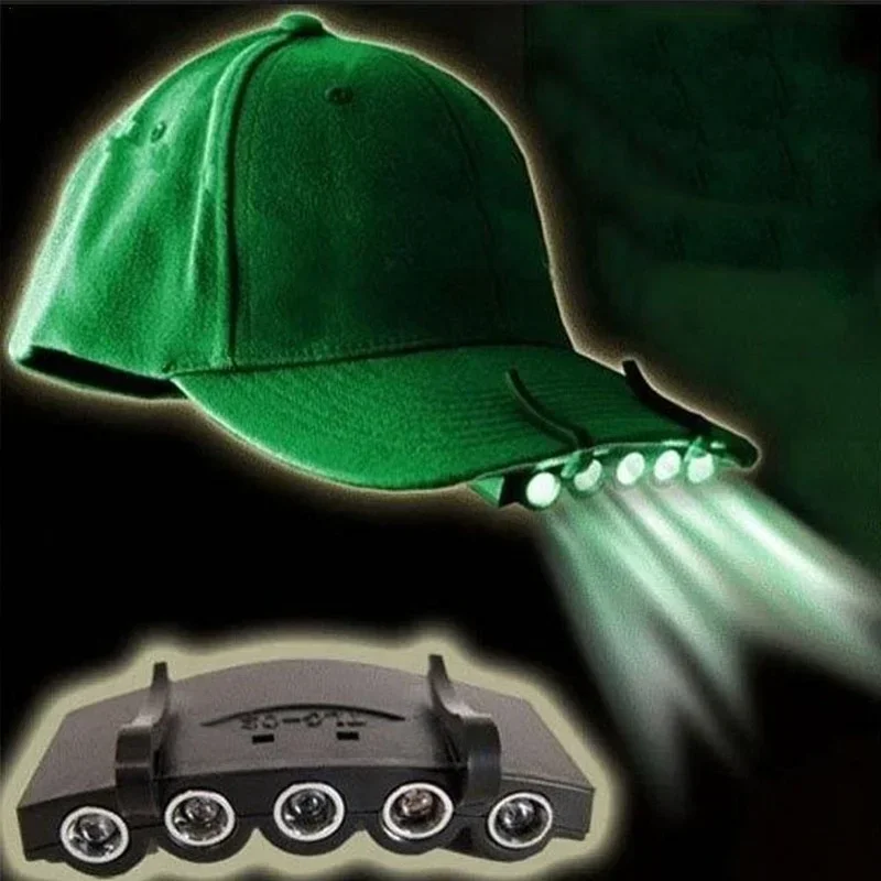 11-LED Head Flashlight Super Bright Night Fishing Cap Light Headlamp Head Hat Clip on Light Fishing Lamp