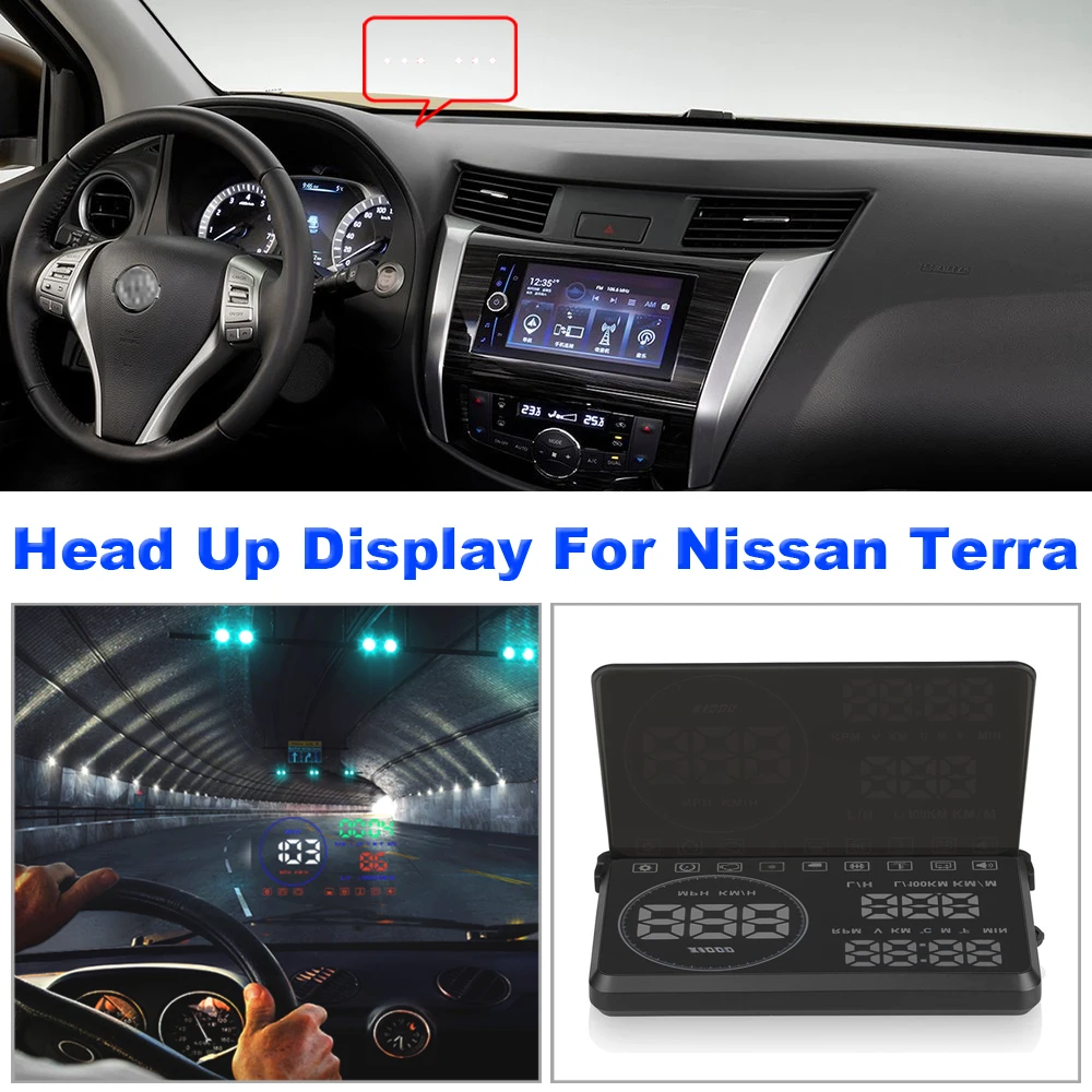 

Автомобильные электронные аксессуары для Nissan Terra/X-Terra/Xterra/Roniz 2003-2015, дисплей на лобовое стекло проектора HUD