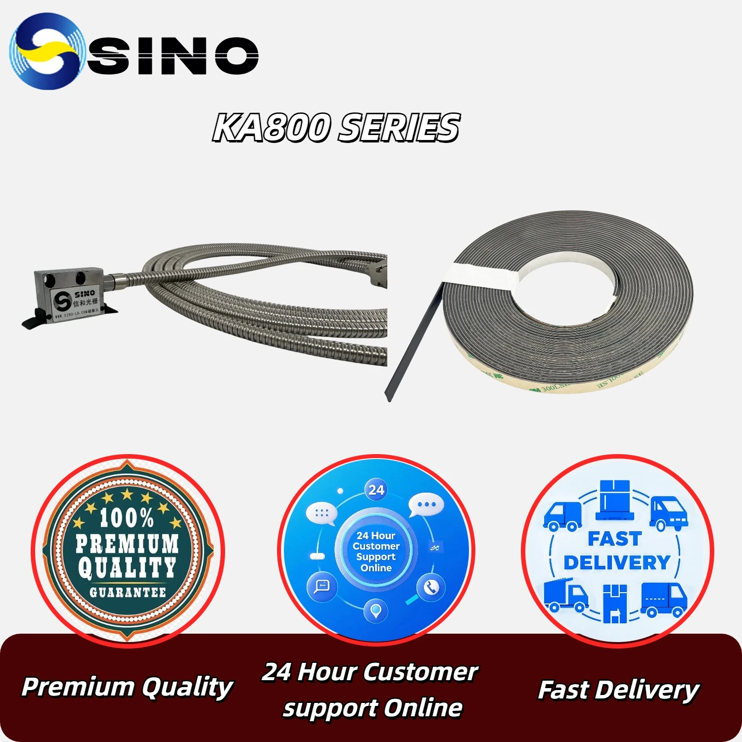High Precision Linear Scale Ruler non-contact Measurement System DRO Magnetic Grating Scale Magnetic Encoder linear scale ruler