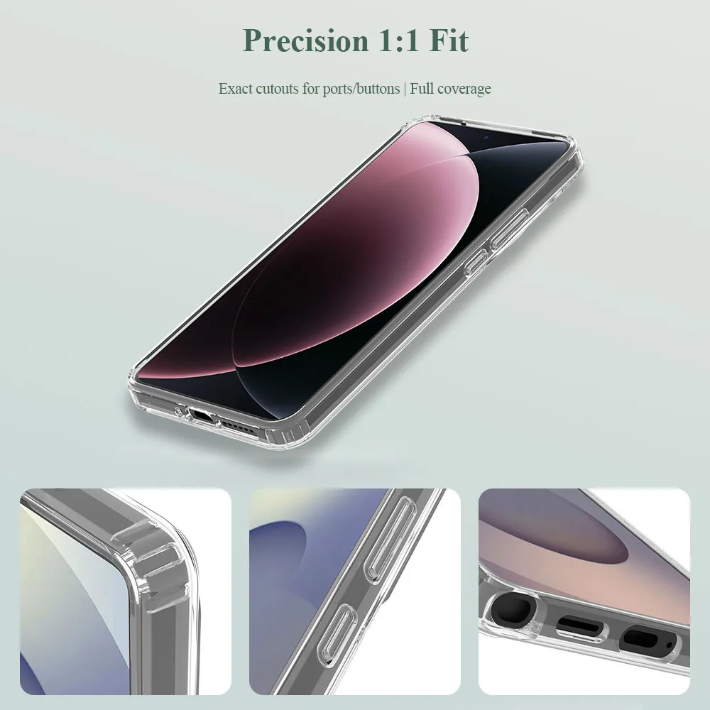 LeReach TOC Clear Protective Case with TPU Frame and Hard PC Back