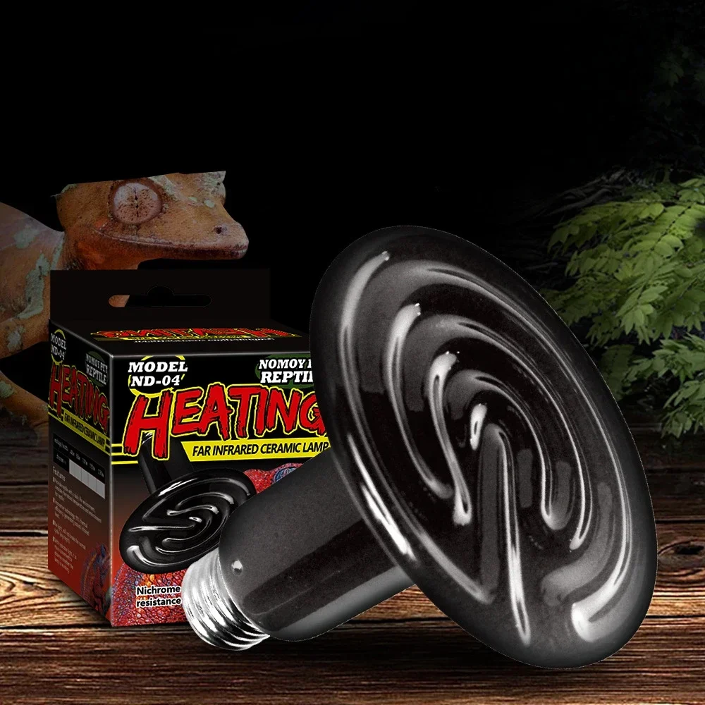 Nomoy Far Infrared Ceramic Lamp Heating Lamp Tortoise Lizard Spider Reptile Box Insulator Pet Snake