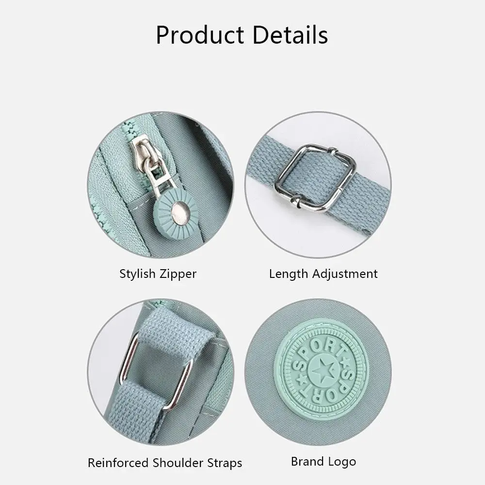 Neue Frauen Handy Tasche Nylon Handy Tasche Geldbörse Riemen Schulter Tasche Kleine Umhängetaschen für Frauen Brieftasche Reise Geldbörse – Detail 4