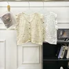 Loose Fit Embroidered Floral Print V-Ne Bell Sve irt Women's Spring 2026 New Sle Commute Korean Version ort Sve