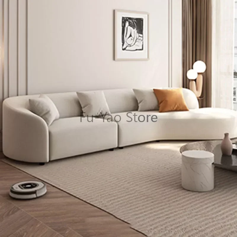 

Ergonomic European Sofa Chaise Lounge Curved Relax Sofa Minimalist Designer Salas Y Sofas Muebles Furniture Living Room Modular