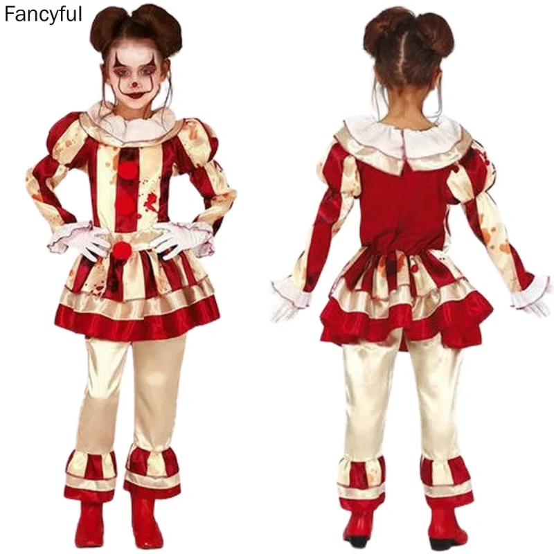 Kids Joker Cosplay Costume Halloween Costumes Full Set For Party