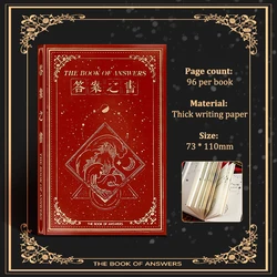 Creative Mini Book of Answers Portable Pocket Notebook - Office Supplies & Student Stationery Gift (A2)