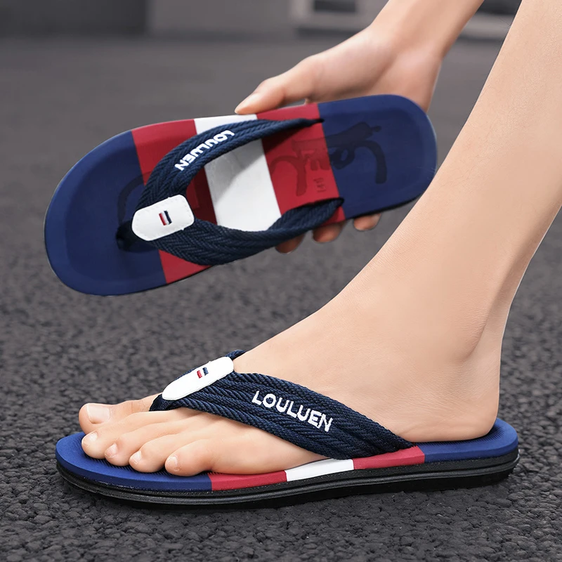 

Men Slippers Fashion Breathable Casual Men Sandals Summer Outdoor Quality Brand Hot Sale Flip Flops Men Summer Beach Slippers