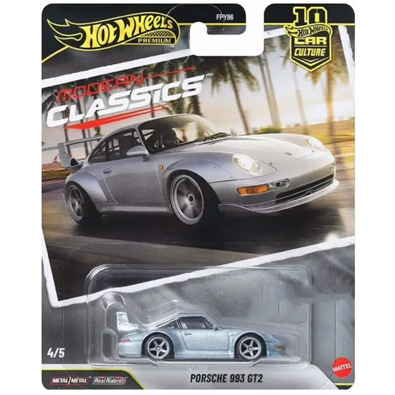 2026 핫휠 프리미엄 FPY86-S 자동차 모델, 페라리 테스타로사 포르쉐 993 GT2 마쓰다, 1:64 다이캐스트 수집가용 선물 장난감