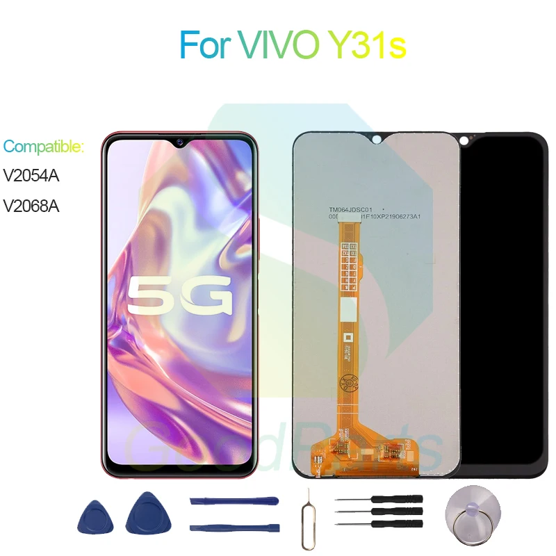 

For VIVO Y31s LCD Display Screen 6.58" V2054A, V2068A For VIVO Y31s Touch Digitizer Assembly Replacement