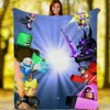 3D GAME R-ROBLOXES Blanket Large Cobija Bed Throw Blankets King Size Thin Wadding Blanket for Winter Plaid Blankets & Throws 3