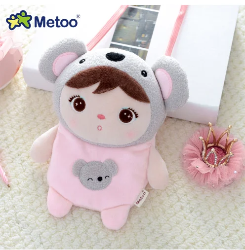 

Metoo Jibao Koala panda rabbit fox cross Bag Coin Purse Doll Stuffed Toys Plush Animals Kids Girls Children Boys Baby Plush Soft
